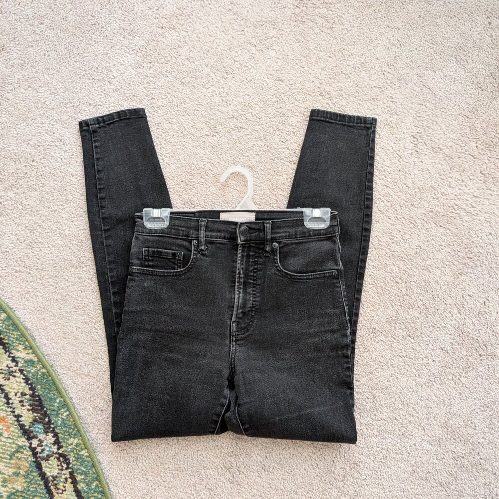 Everlane High Rise Skinny Washed Black Jeans size 27 - Picture 12 of 12